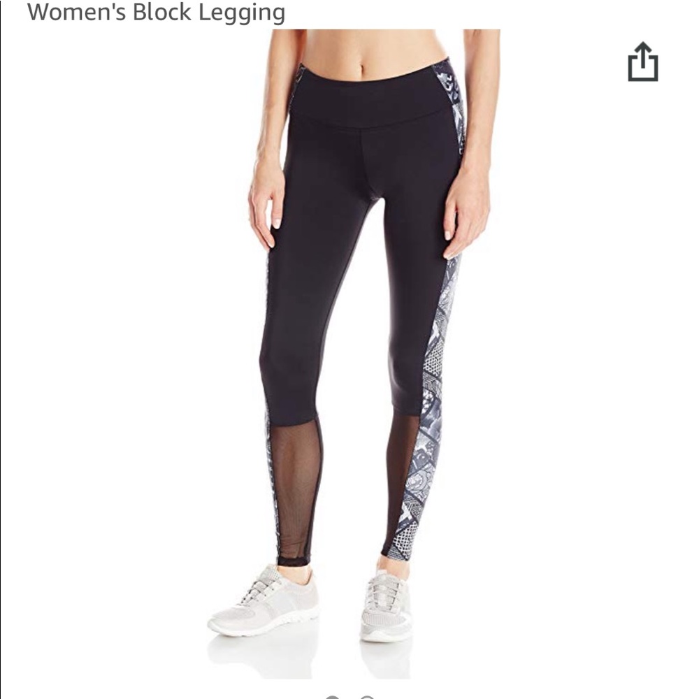 EUC Onzie M/L side mesh leggings